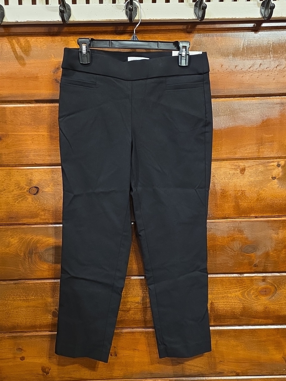 Liz Claiborne Black Straight Leg Ponte Pants